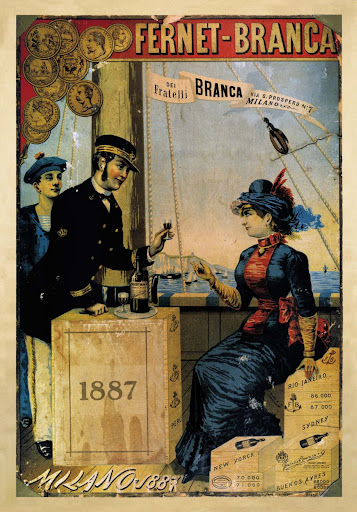 Poster pubblicitario del Fernet Branca