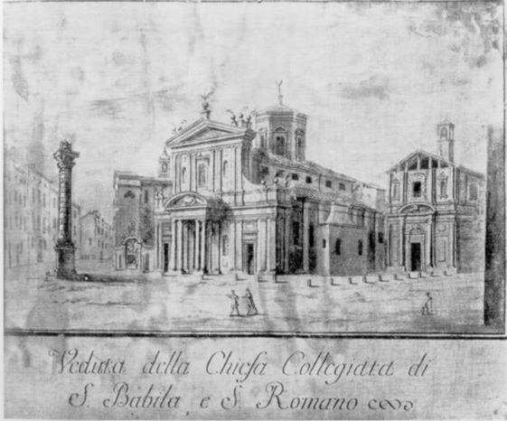 Chiesa di San Babila- stampa, 1734