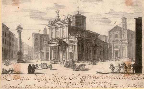 Chiesa di San Babila- acquaforte, 1750